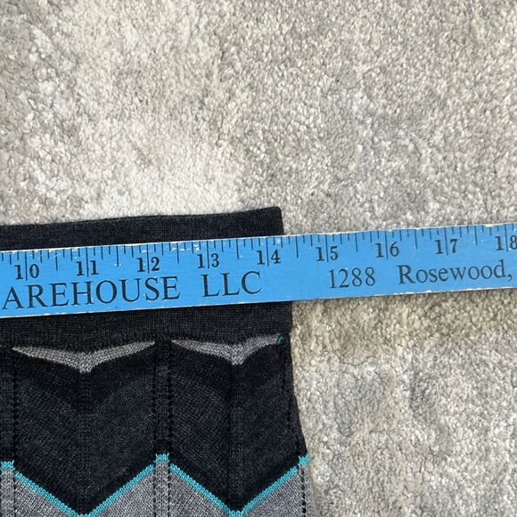 Krimson Klover By Sweater Girl Skirt Womens Small 100% Merino Wool Gray Aqua - Picture 5 of 6